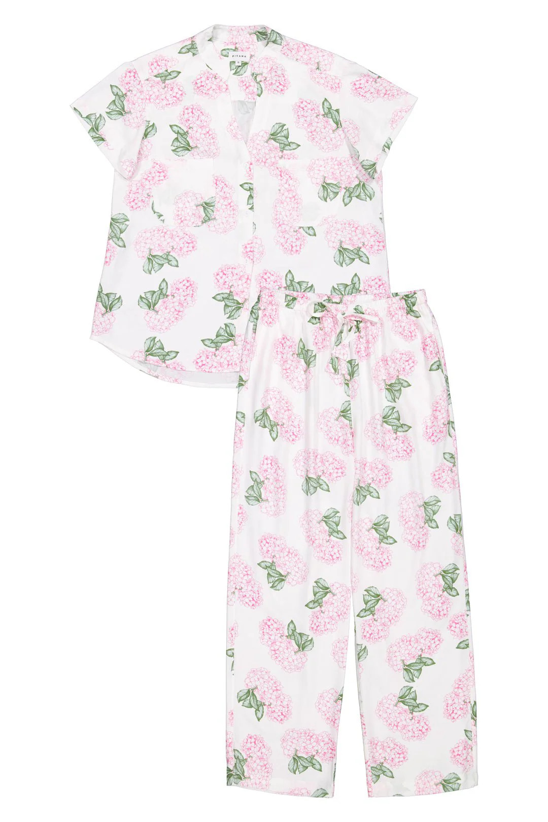 Maggie Pajama Set - Long Pants - Hydrangea Pink | Piyama US