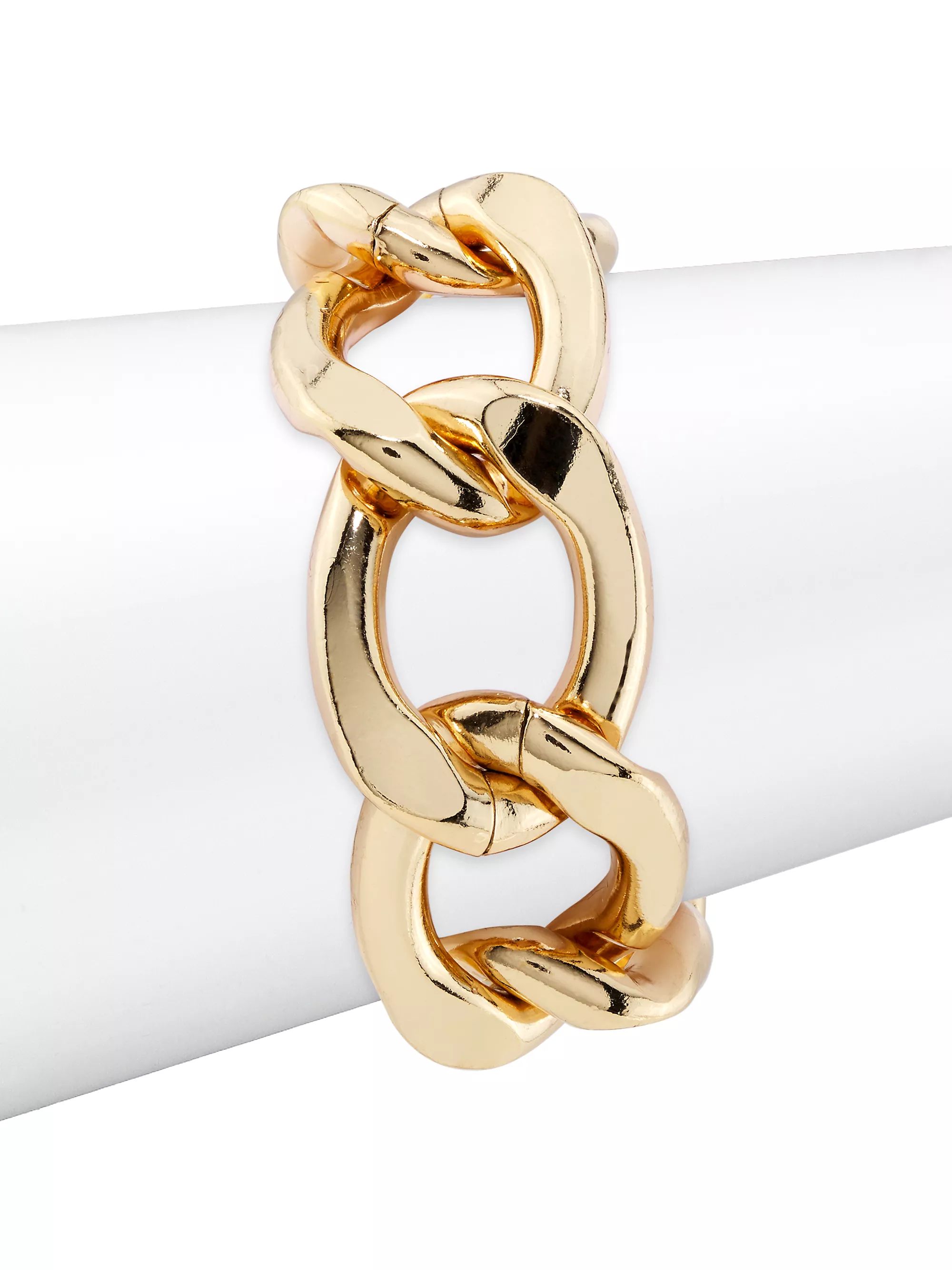 Large 20K Gold-Plated Chain Bracelet | Saks Fifth Avenue