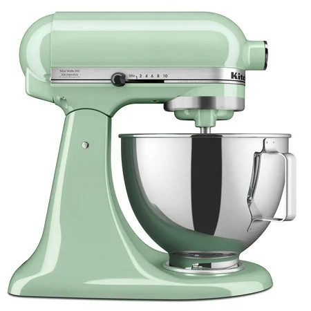 KitchenAid Deluxe Series 4.5 Quart Tilt-Head Stand Mixer with Stainless Bowl, Pistachio, Model KSM97PT | Walmart (US)