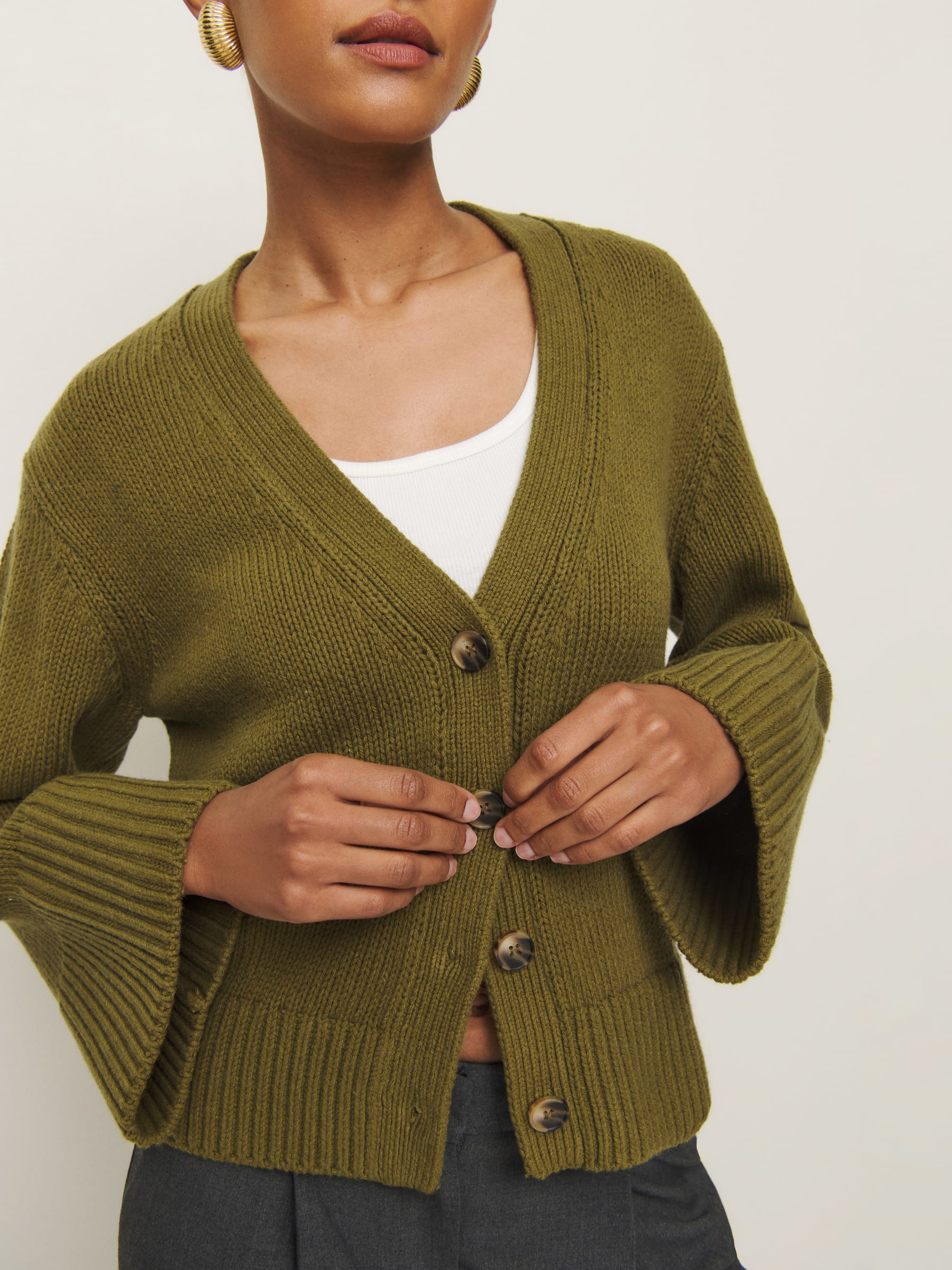 Nala Cotton Cashmere Cardigan | Reformation (Global)