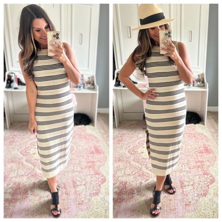 Great black and white striped dresss

#LTKsalealert #LTKfindsunder100 #LTKfindsunder50