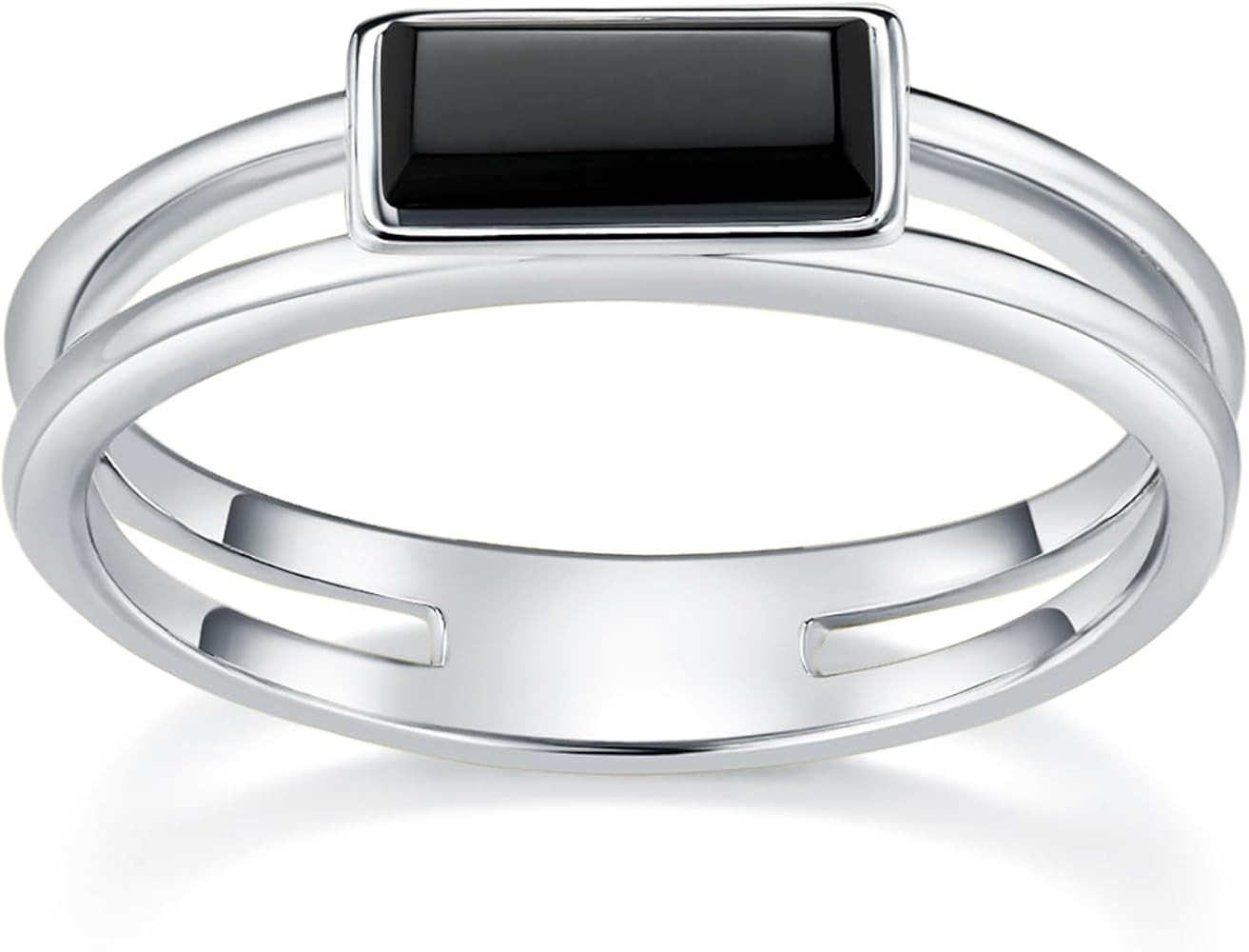 Gold Rings|Silver Rings| Black Onyx Rings|14K Gold/White Gold Plated Rings For Women| Wedding Ban... | Amazon (US)