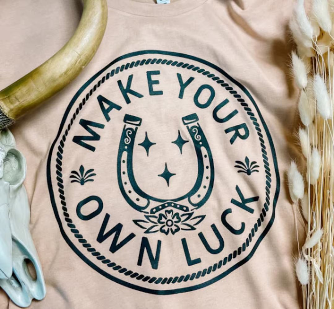 Irish Make Your Own Luck Horseshoe Shirt Gildan Softstyle St. Patrick's Day - Etsy | Etsy (US)