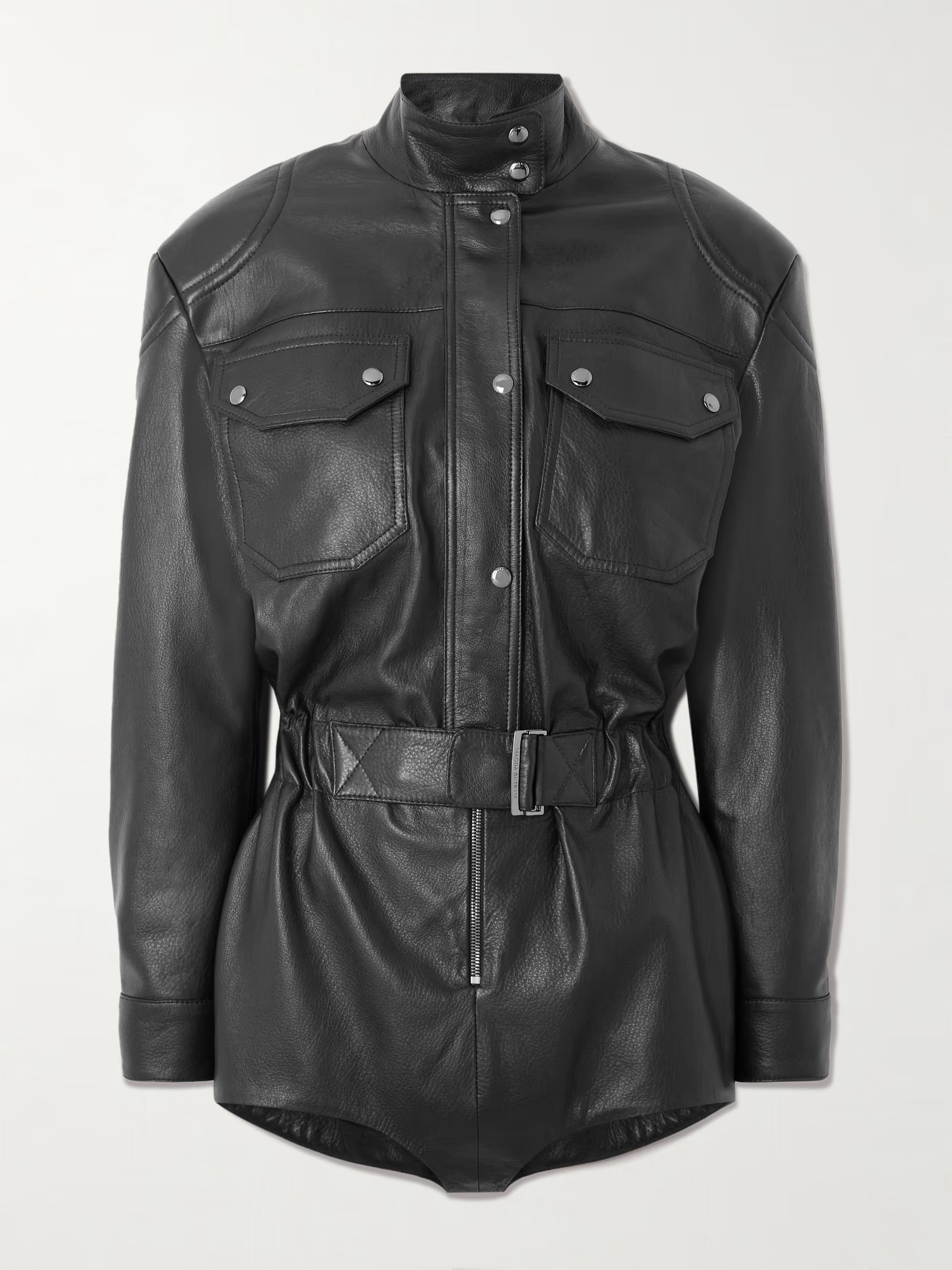 Belted leather playsuit | NET-A-PORTER (UK & EU)