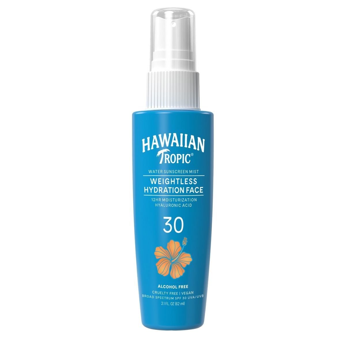 Hawaiian Tropic Weightless Hydration Water Face Mist Sunscreen - SPF 30 - 2.1oz | Target