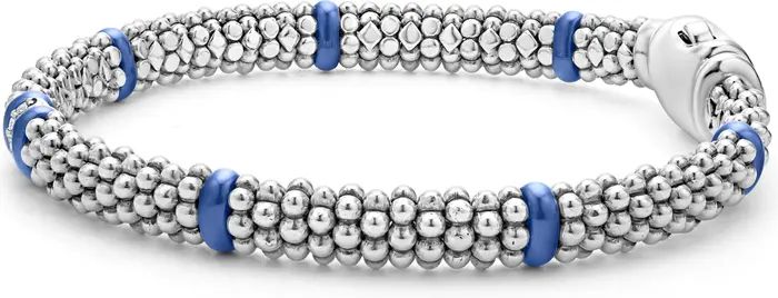 Blue Caviar Diamond & Ceramic Station Rope Bracelet | Nordstrom