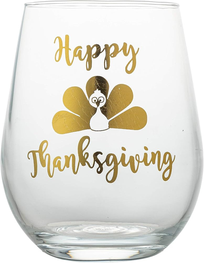 Copa de vino sin tallo, 22 onzas, copa de vino de Acción de Gracias, regalo perfecto para regala... | Amazon (US)