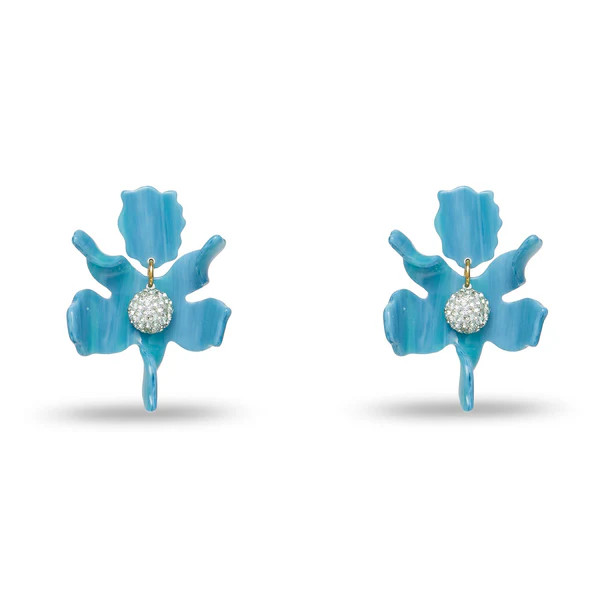 AZURE SMALL CRYSTAL LILY EARRINGS | LELE SADOUGHI