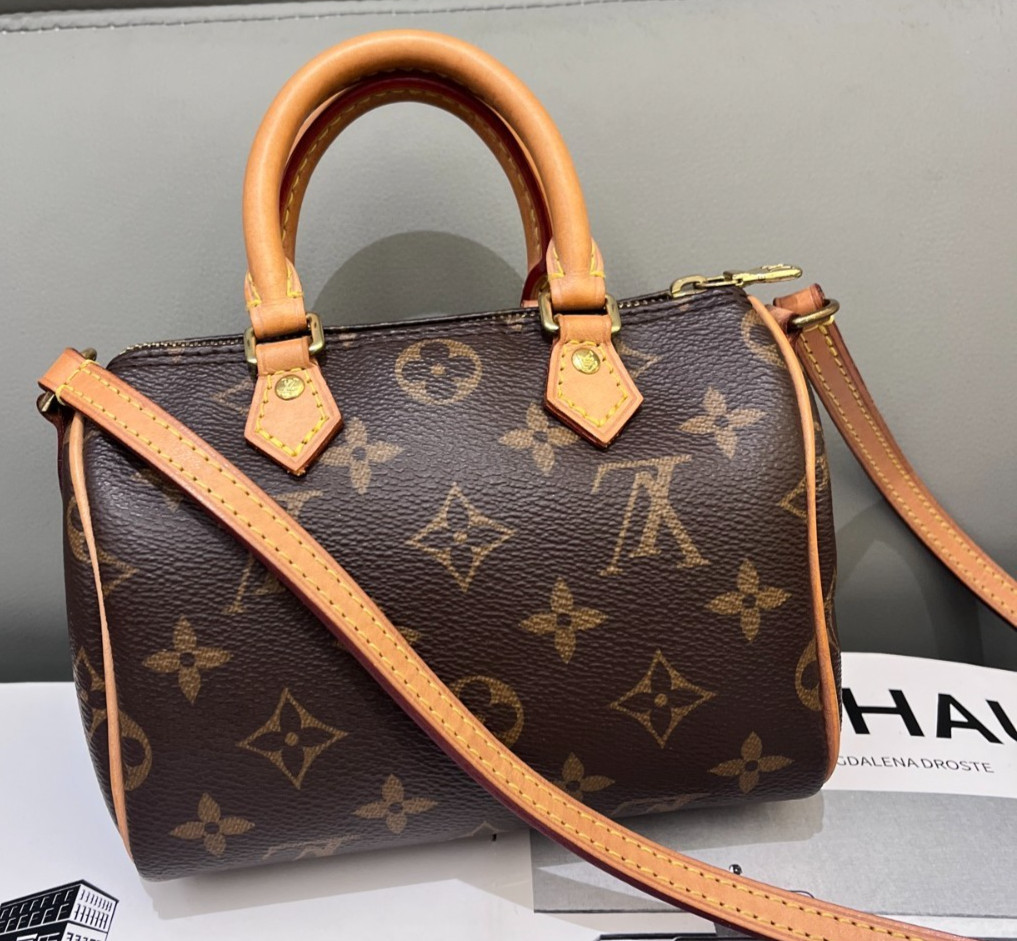 Louis Vuitton Monogram NANO Speedy Classic 2WAY Shoulder bag Crossbody | eBay US