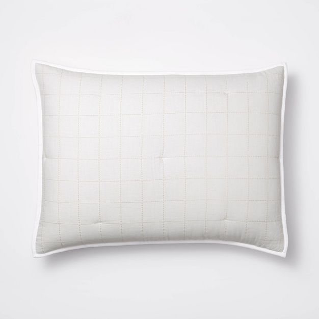 Grid Stitch Cotton Quilt Sham - Threshold™ designed with Studio McGee | Target