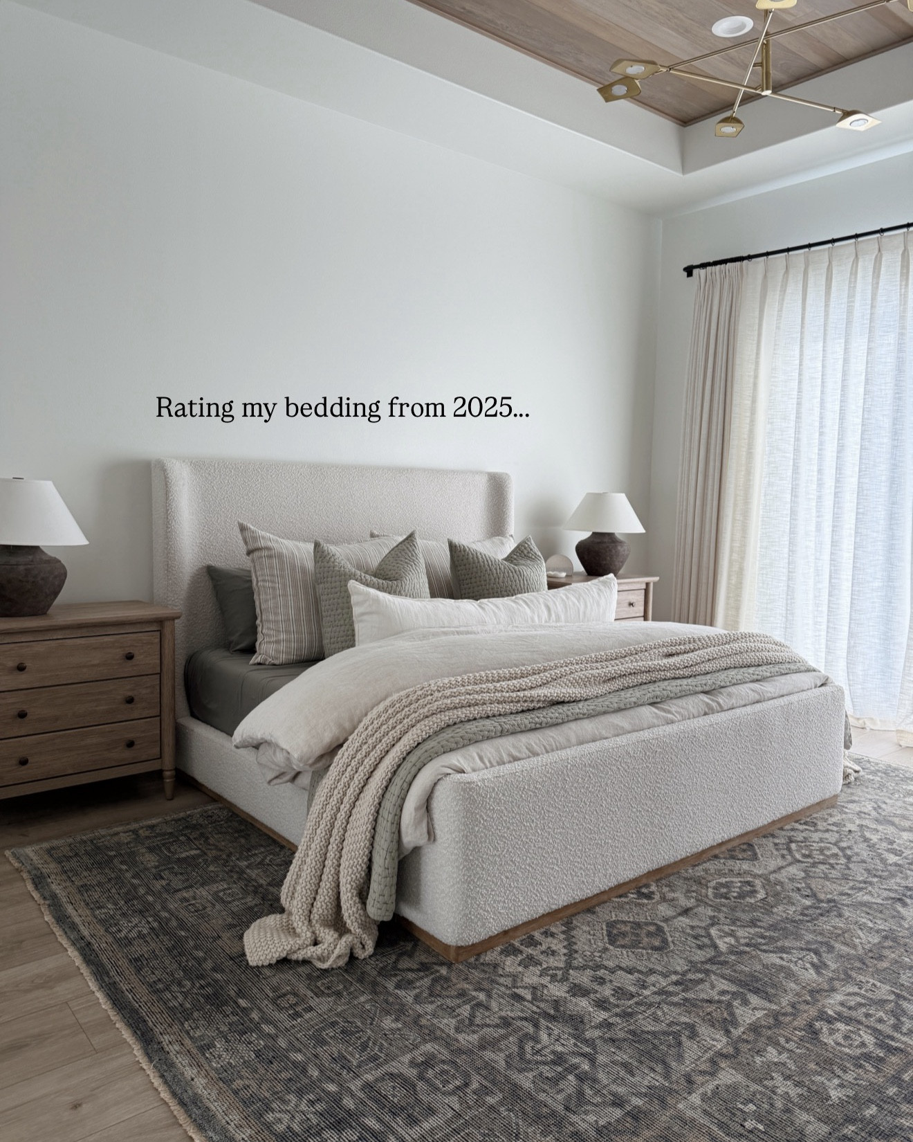 ☁️ Rating my bedding from 2025!

Who am I kidding, I love them all! It’s fun to see an evolution of our bedroom. I think dark and moody will always have my heart! 

#primarybedroom #olivebedding #beddinginspo #bedroomdesign 

#LTKHome #LTKFindsUnder100