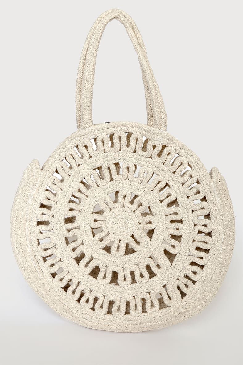 Shore Bound Natural Round Tote Bag | Lulus (US)