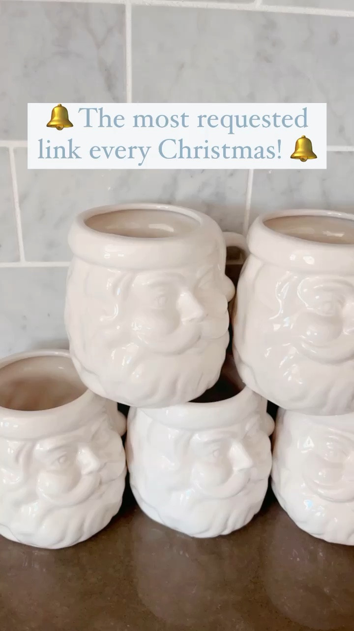 White Santa mugs! Christmas decor, Christmas kitchen, holiday decor, Christmas mugs, home decor 

#LTKhome #LTKHoliday #LTKSeasonal