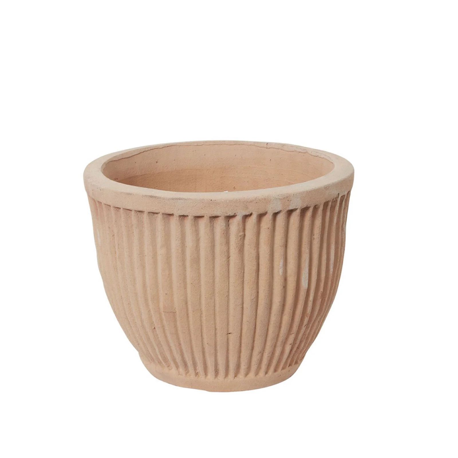 Reeded Terracotta Pot - Large | Brooke and Lou