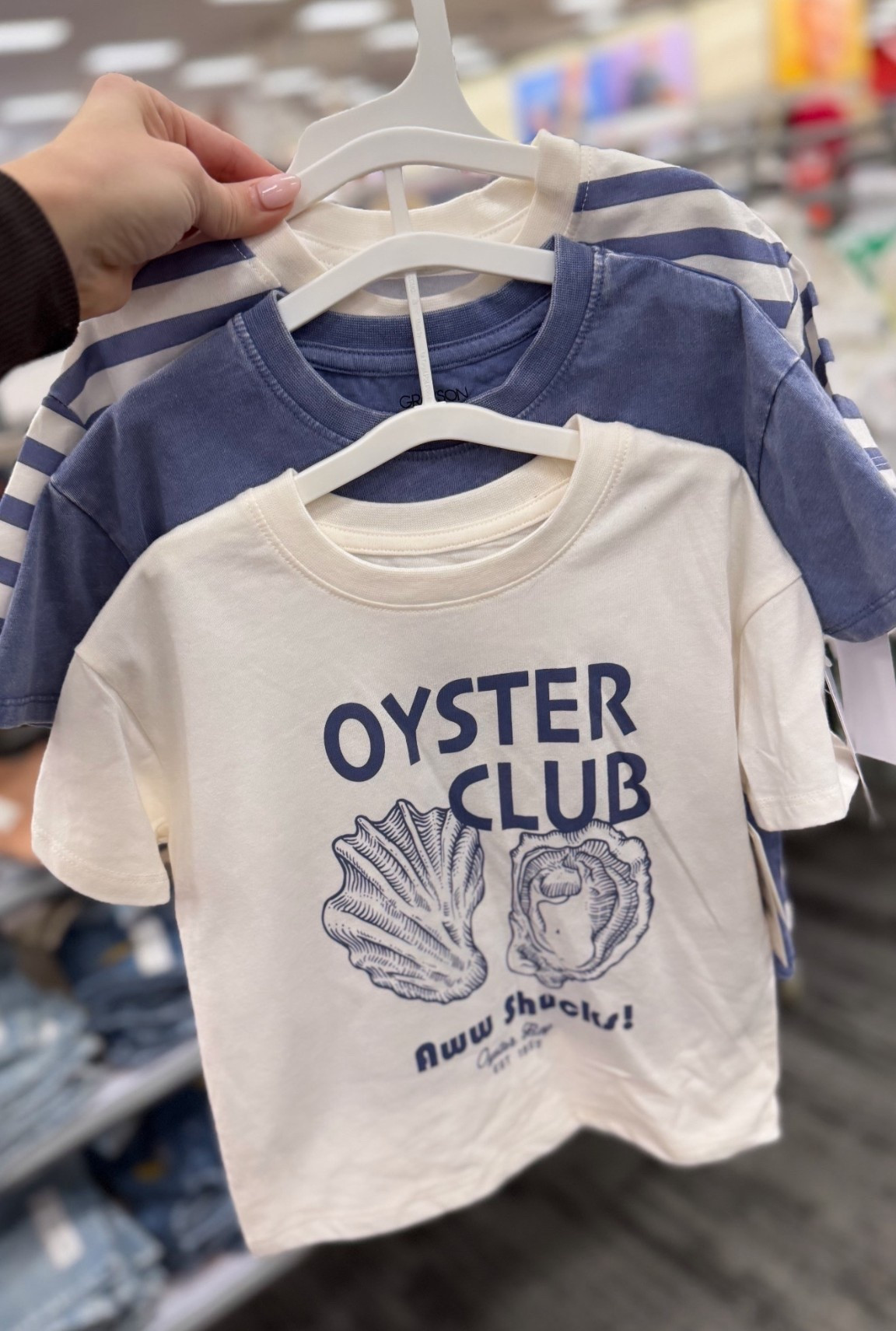 so ready for spring & summer fits - I had to grab these shirts for Welles specifically the oyster one! 🦪 💙 

#LTKSeasonal #LTKmomlife #LTKKids
