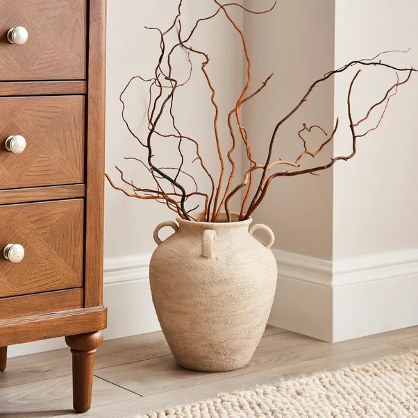 Textured Ceramic Urn Vase | Dunelm