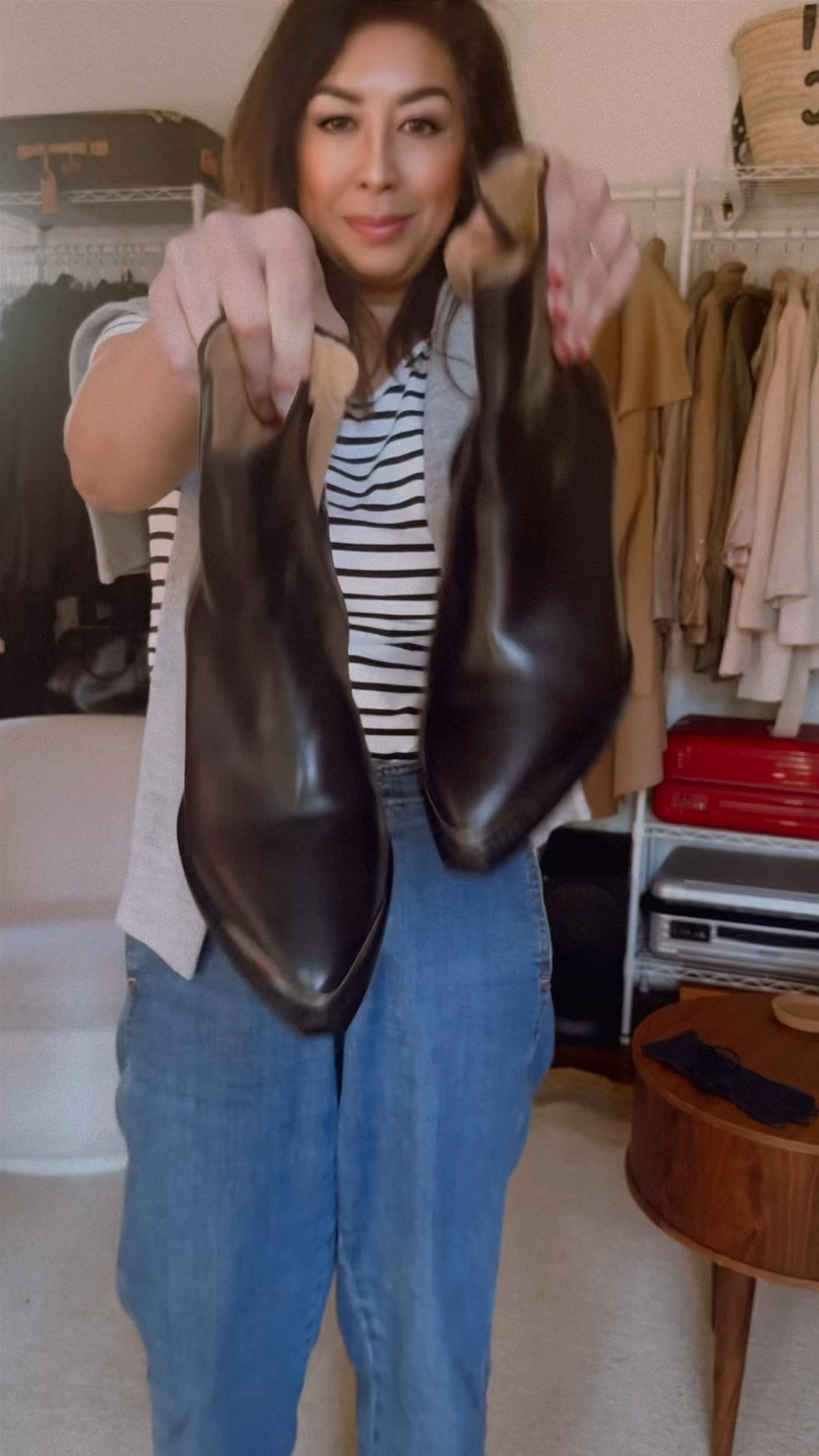 Layering with my new Isabel Marant boots. 🖤

#LTKStyleTip #LTKShoeCrush #LTKOver40