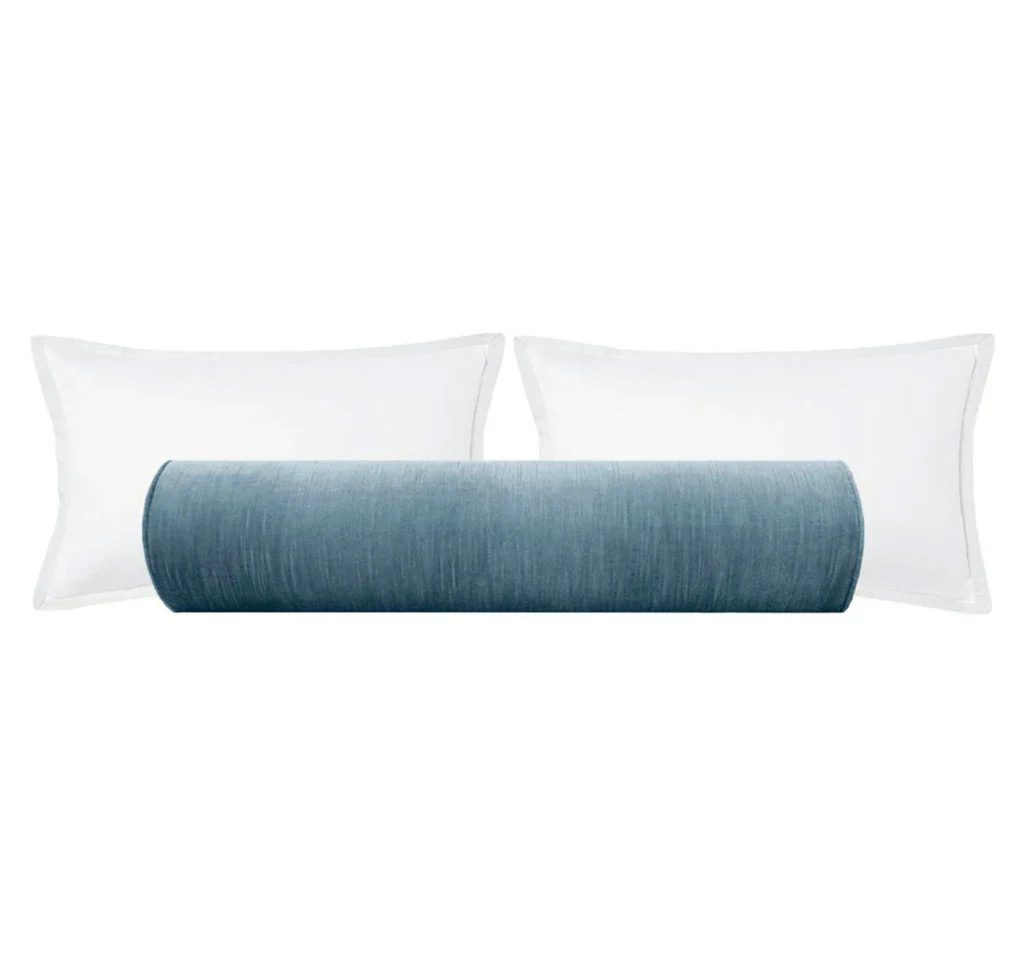 THE BOLSTER :: STRIE VELVET // CHAMBRAY | LITTLE DESIGN COMPANY