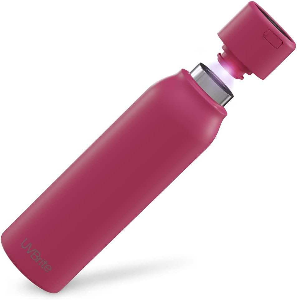 Go Self-Cleaning UV Water Bottle - 18.6 oz Insulated Stainless-Steel Rechargeable Reusable Bottle... | Amazon (US)