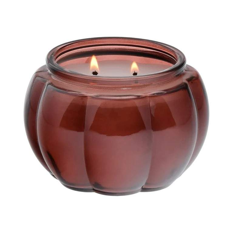 Better Homes & Gardens Farm Apple Pumpkin Scented 2-Wick Pumpkin Jar Candle 13.8oz | Walmart (US)