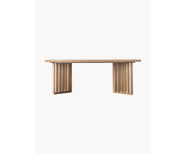 Eettafel Okayama van eikenhout, 200 x 100 cm | Westwing EU