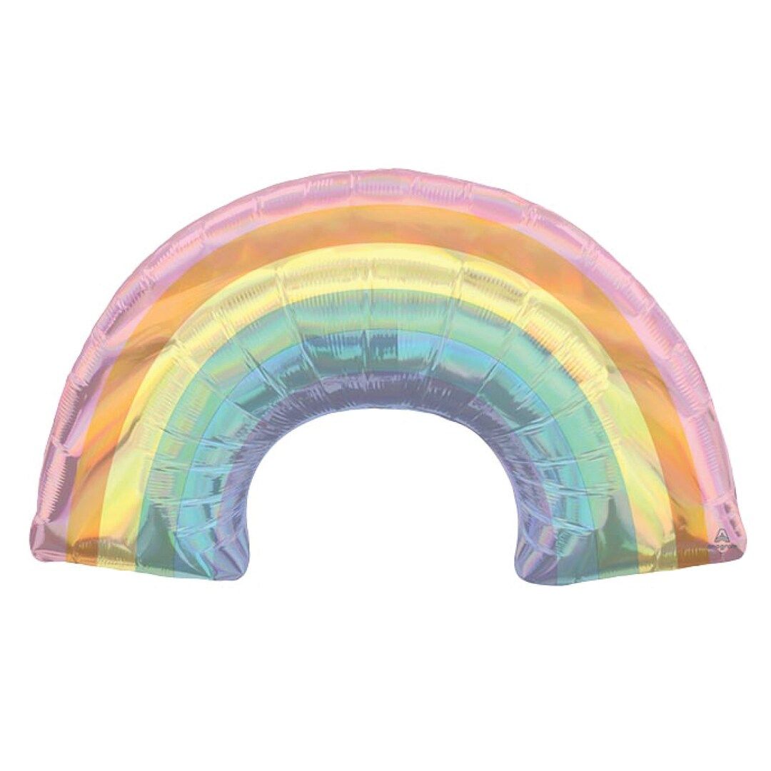 Iridescent Pastel Rainbow Balloon 34in | Rainbow Birthday Party | Rainbow Decor | Rainbow Baby Sh... | Etsy (CAD)