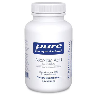 Pure Encapsulations Ascorbic Acid Capsules - 1,000 mg Vitamin C - Antioxidant & Immune Support* - High-Potency - Vegan & Non-GMO - 90 Capsules | Target