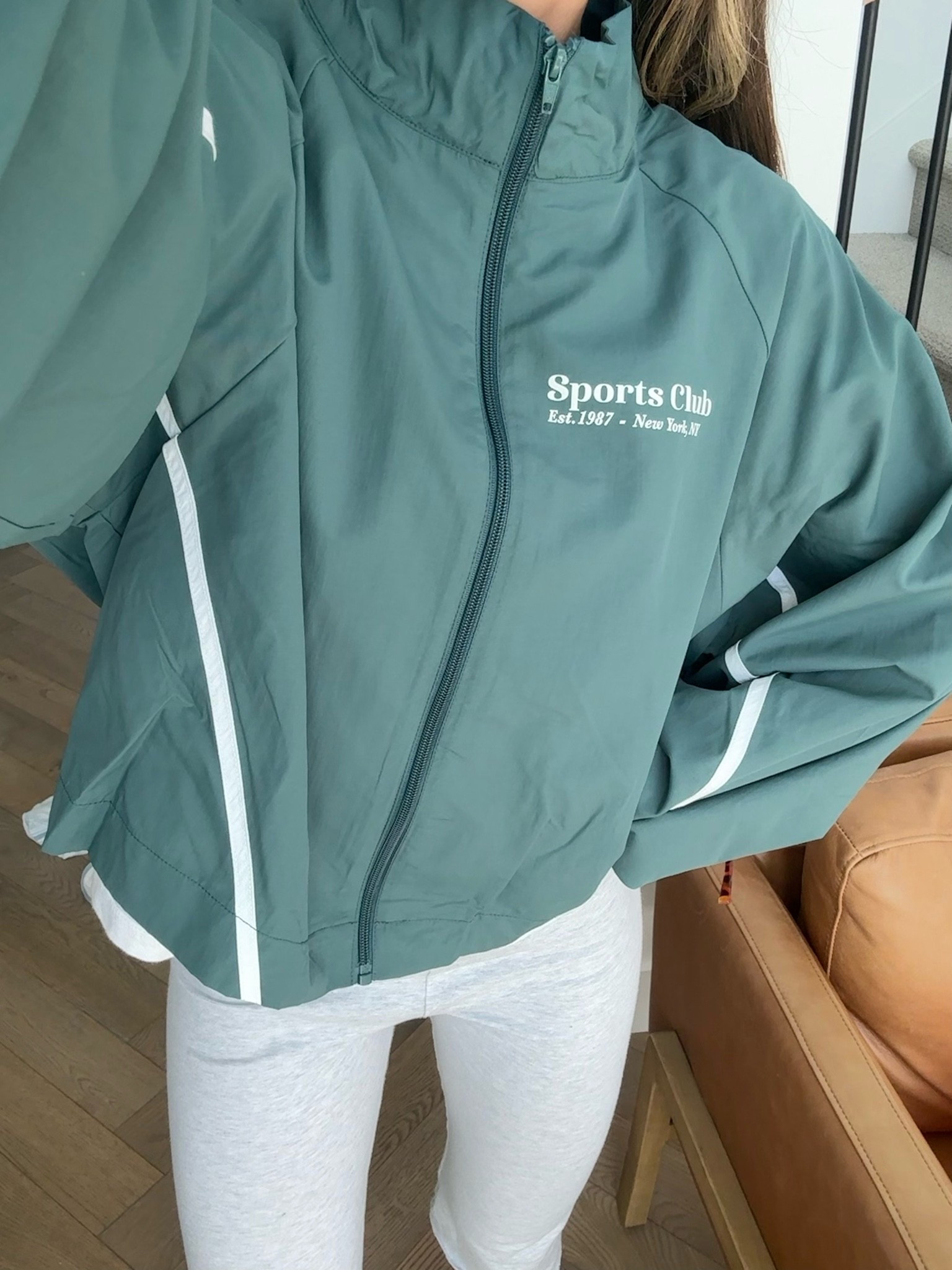 wearing a size Large