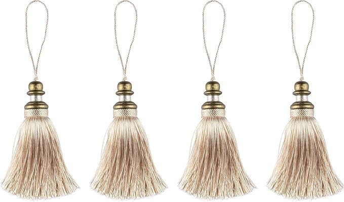 Amazon.com: HedongHexi 4 Pack Tassel Key Tassel with Loops, Handmade Tassel Craft, DIY Accessorie... | Amazon (US)
