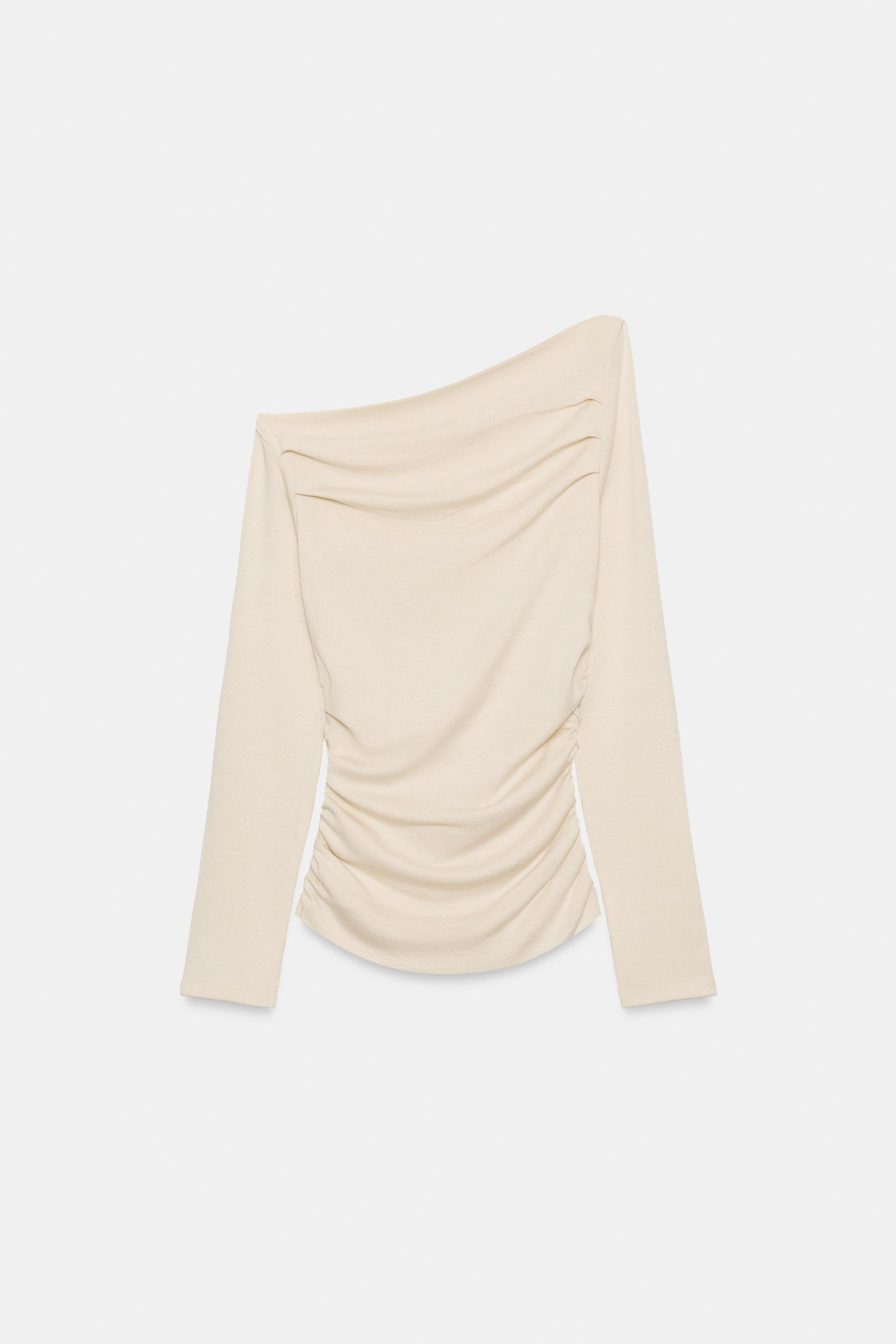 ASYMMETRISCHE TOP MET DRAPAGE | Zara NL