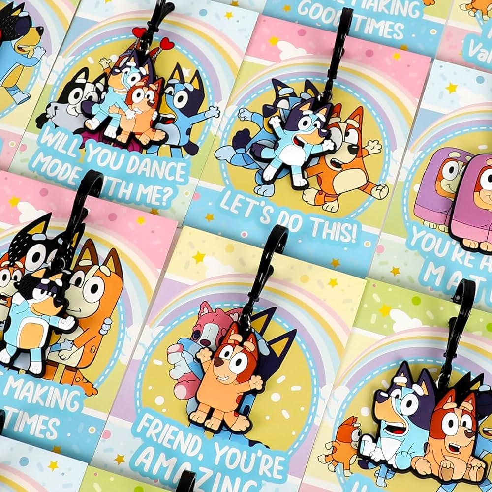 DUALFUN Valentines Day Gifts for Kids | 24 Valentines Cards for Kids Classroom with 24 Keychains ... | Amazon (US)