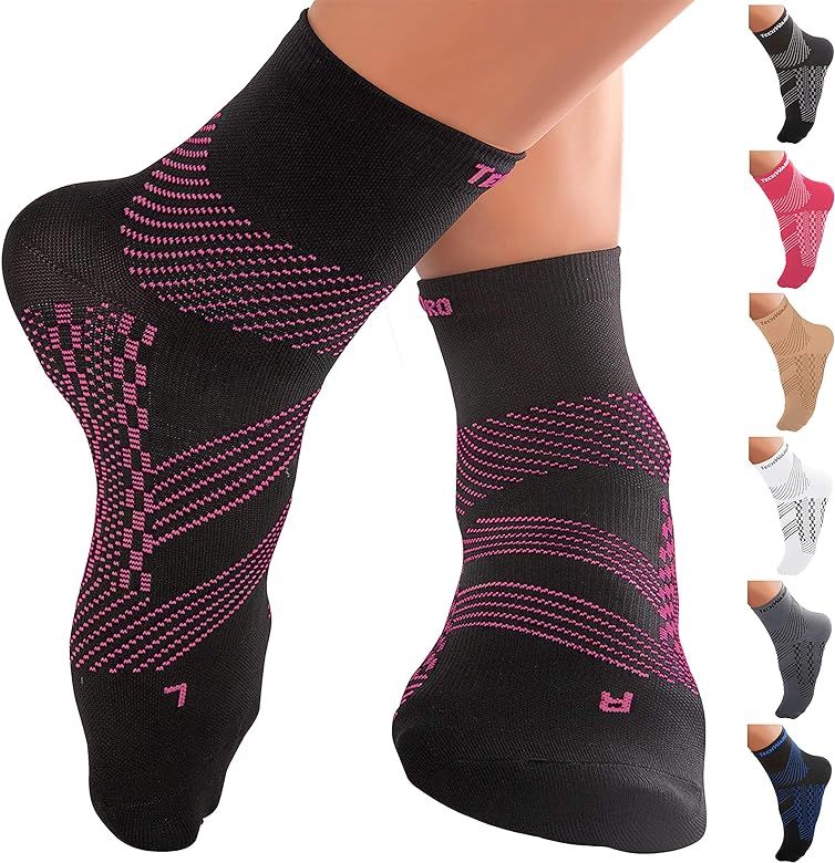 Ankle Compression Socks-Plantar Fasciitis Socks & Foot Support. Achilles Tendonitis Brace & Arch ... | Amazon (US)