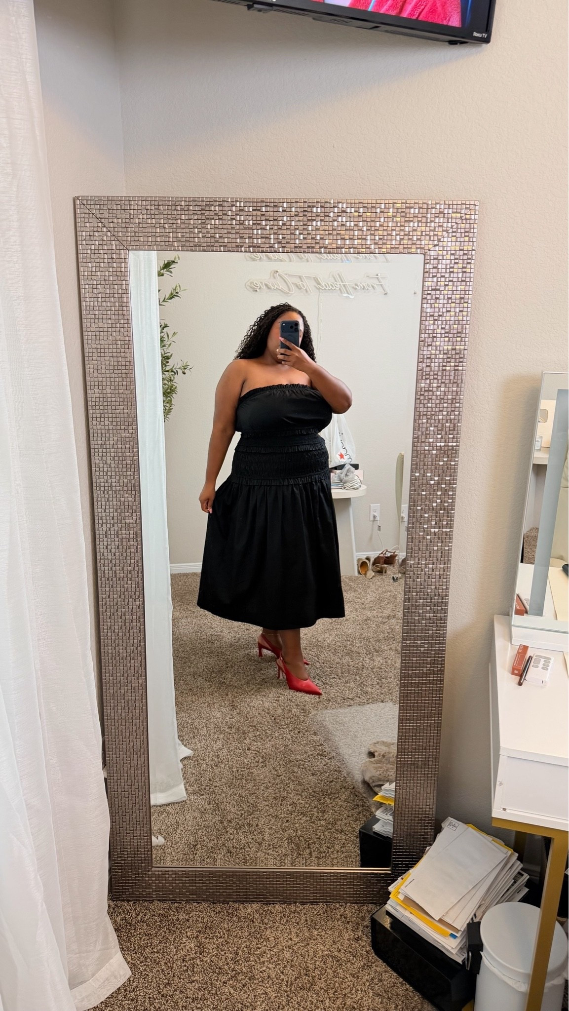 This Free Assembly strapless cotton poplin tiered midi dress is just $38, comes in two other colors, and is available in sizes XS–4X. Perfect for everything from brunch to vacation! 🤍

#LTKootd #LTKgrwm #LTKPlusSize