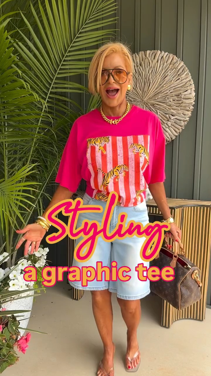 My tee runs oversized!! I’m wearing a s/m & 4 in my shorts 

 #LTKmomlife #LTKselfcare #LTKfoodie