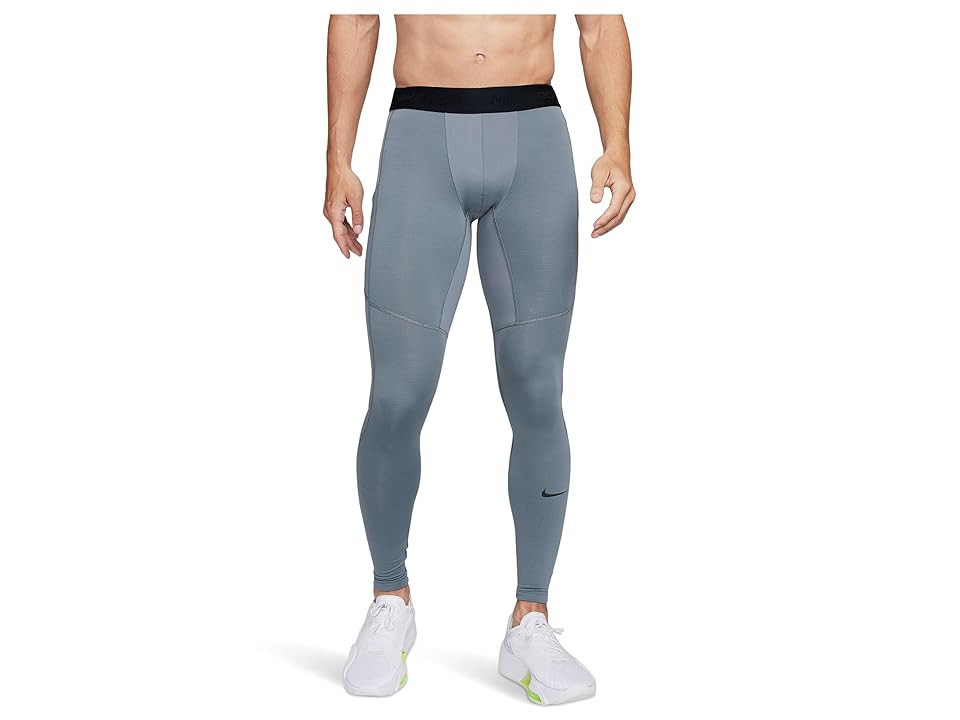 Nike Pro Warm Tight Men's Workout Smoke Grey/Black : XL, Polyester/Spandex | Zappos