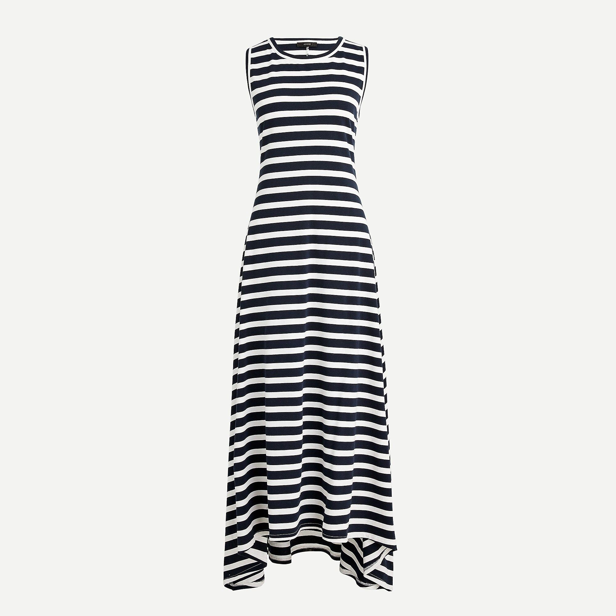 High-low maxi dress in stripe | J.Crew US