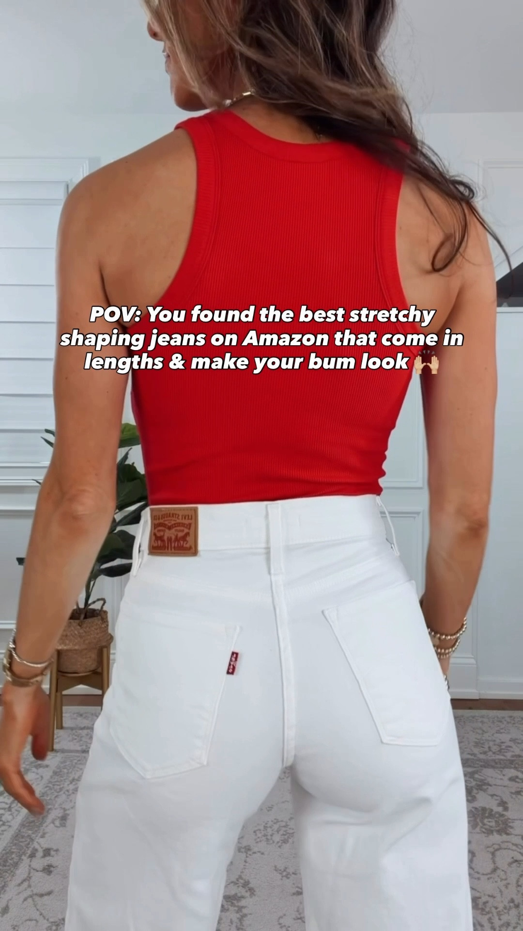 POV: You found the best stretchy shaping jeans on Amazon that come in lengths! I wear my true to size (25). #shapingjeans #amazonstyle #summeroutfit

#LTKSaleAlert #LTKdayinmylife #LTKootd