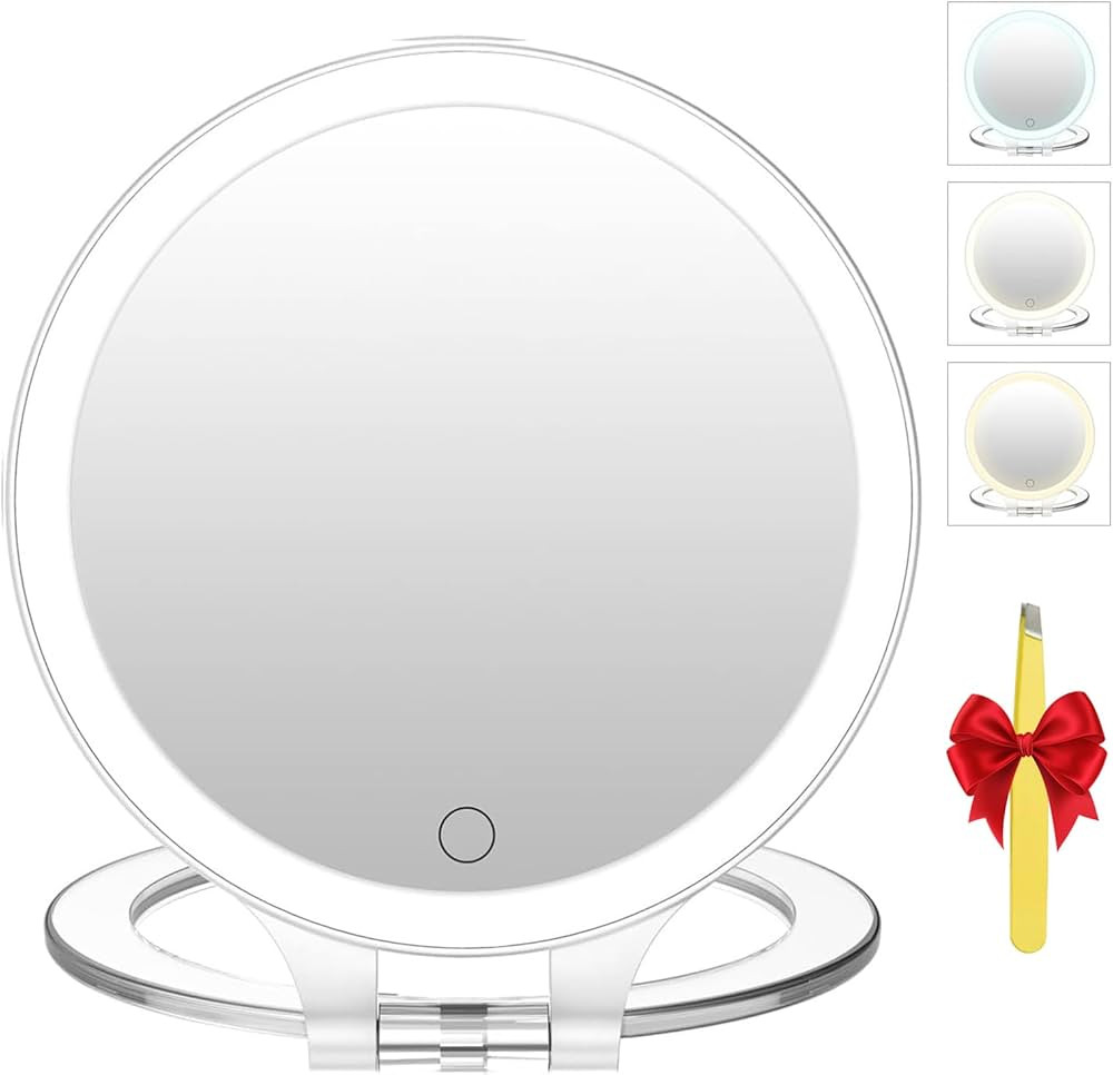 FASCINATE Magnifying Mirror 10X 1X Double Sided Magnification Makeup Vanity Mirror Rechargeable L... | Amazon (US)