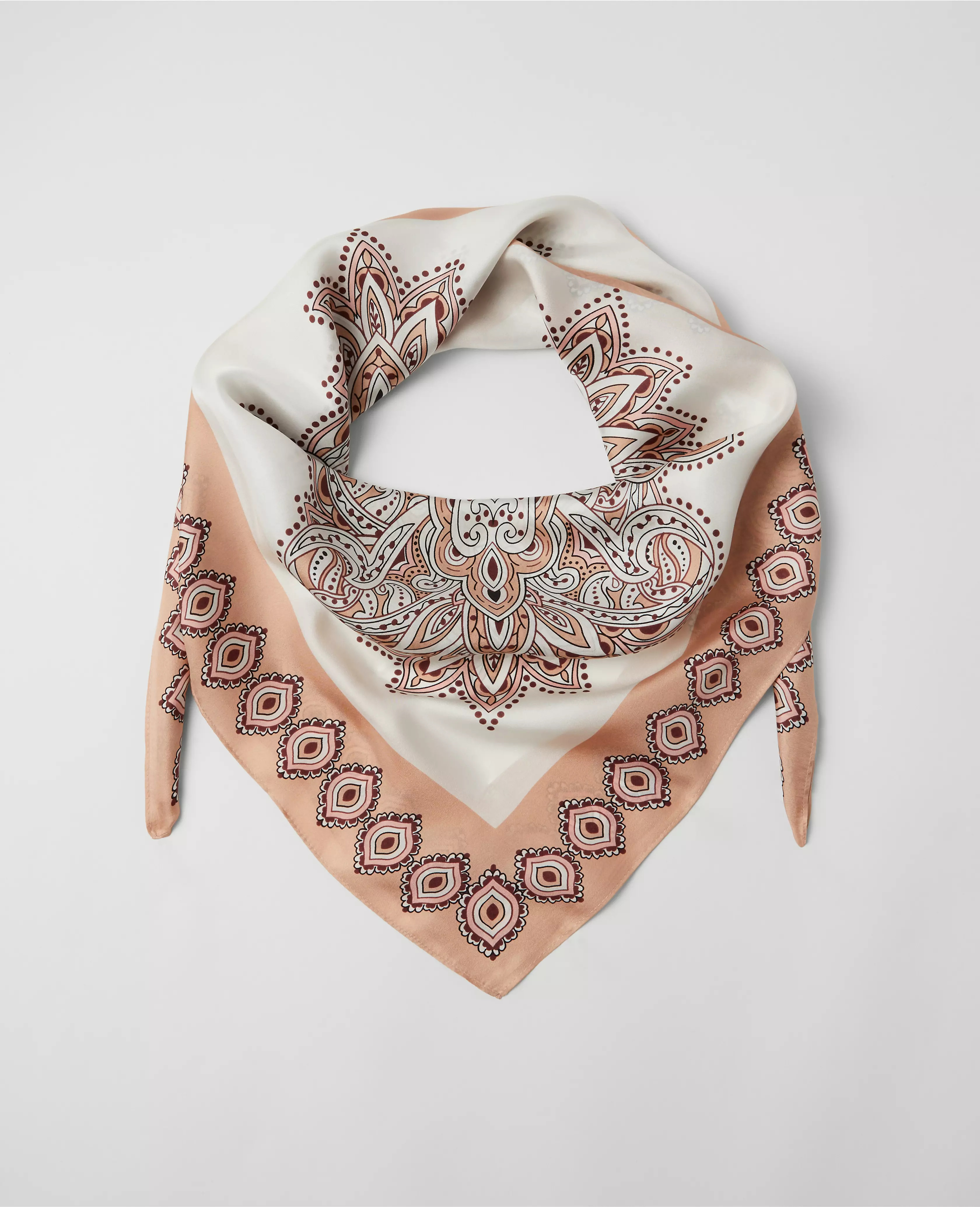 Studio Collection Paisley Square Silk Scarf | Ann Taylor