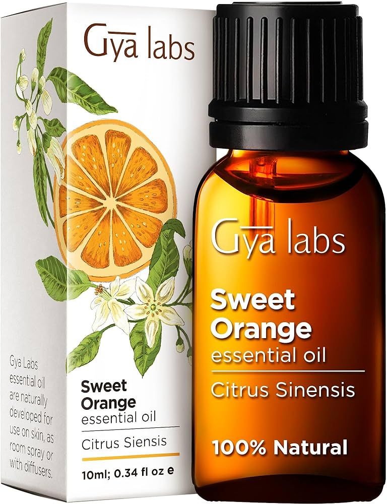 Gya Labs Sweet Orange Essential Oil for Diffuser - 100% Natural Sweet Orange Essential Oils for S... | Amazon (US)