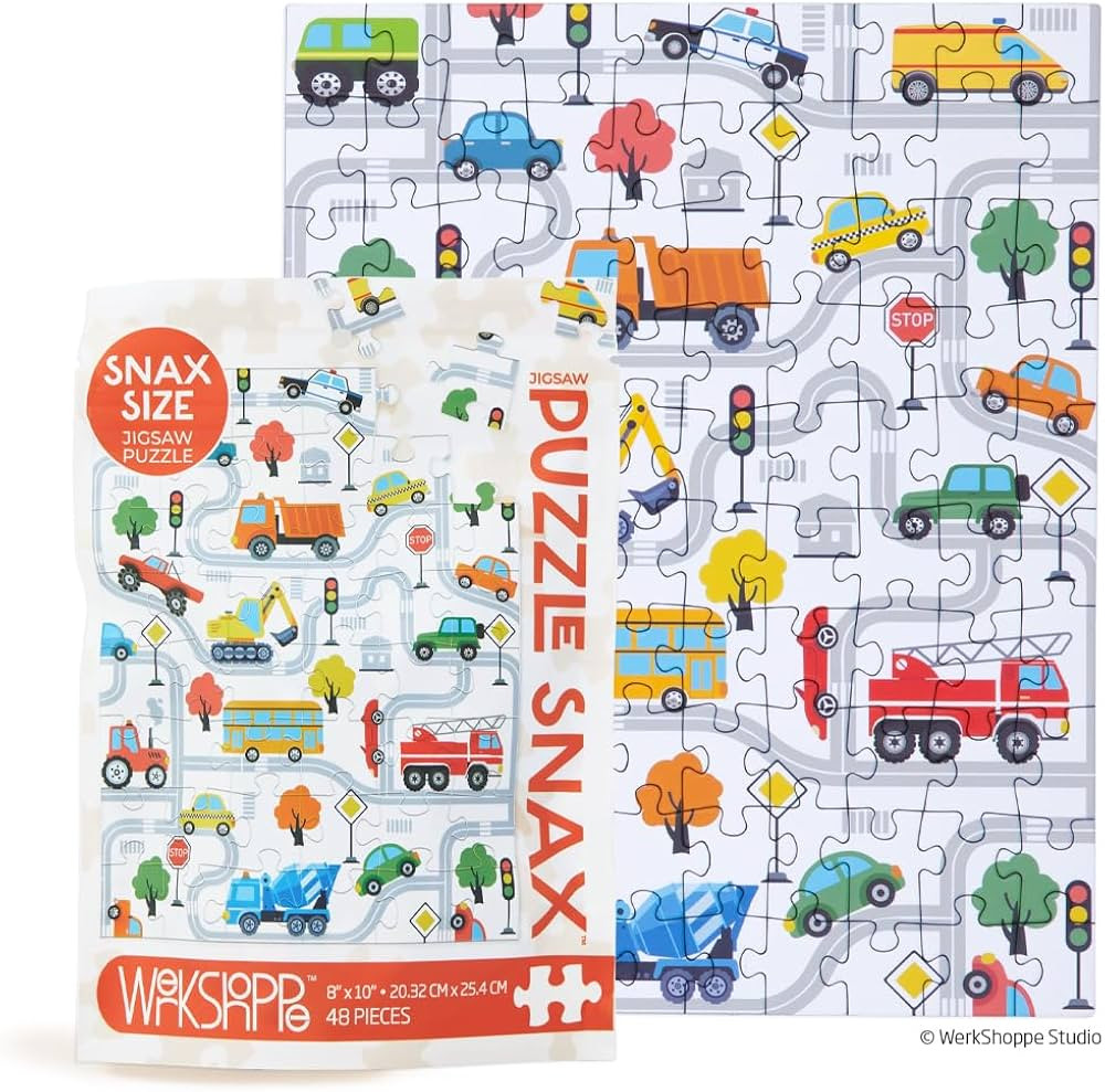 Trucks and Transportation 48 Piece Puzzle Snax | Amazon (US)