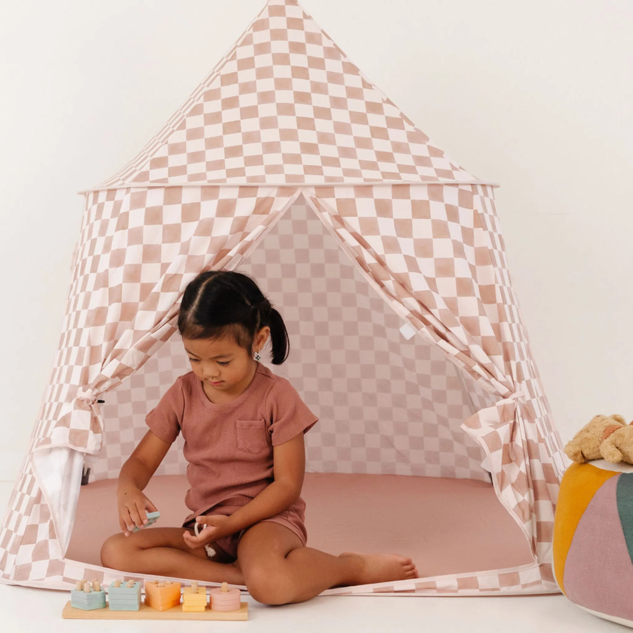 Checker Toffee Play Tent | Toki Mats