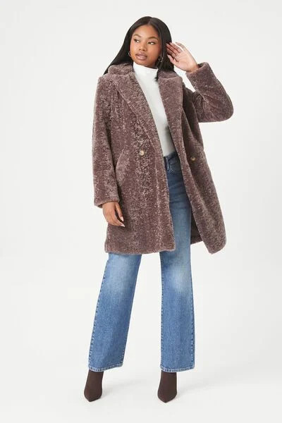 Faux Shearling Duster Coat | Forever 21 | Forever 21 (US)