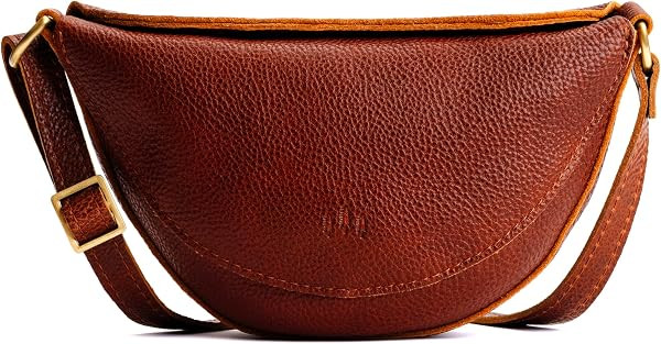 Portland Leather Goods Koala Sling Bag - Adjustable Full-Grain Leather | Amazon (US)