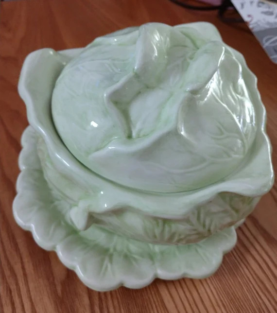 Vintage Holland Mold Cabbage Bowl With Lid and Plate BB92 | Etsy | Etsy (US)