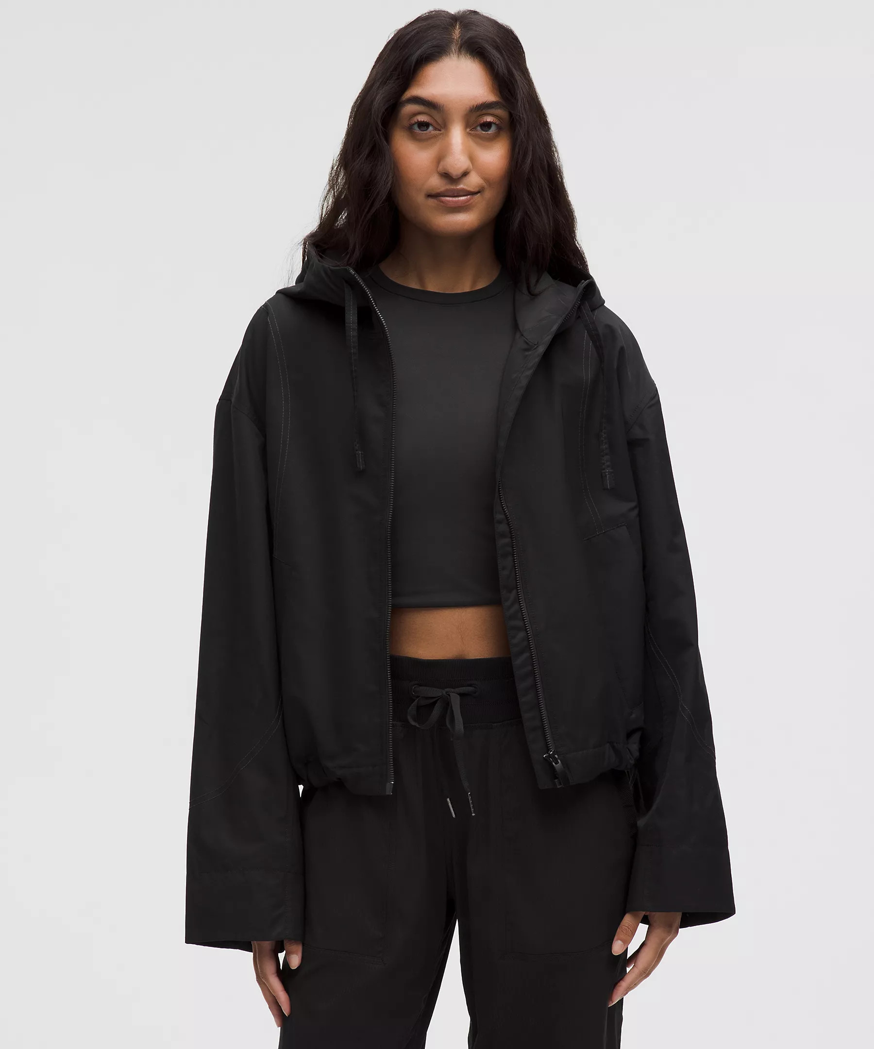 Water-Resistant Cropped Hooded Jacket | lululemon (CA)