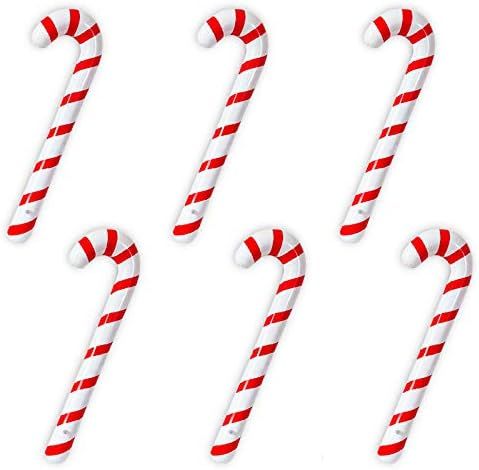 Joliyoou Inflatable Candy Canes for Christmas Decorations, Candy Canes Balloons for Party Decorat... | Amazon (US)