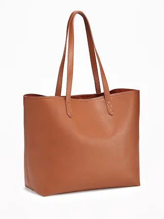 Faux-Leather Tote for Women | Old Navy US