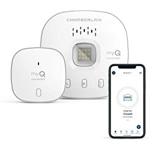myQ Chamberlain Smart Garage Door Opener - Wireless Garage Hub and Sensor with Wifi & Bluetooth -... | Amazon (US)