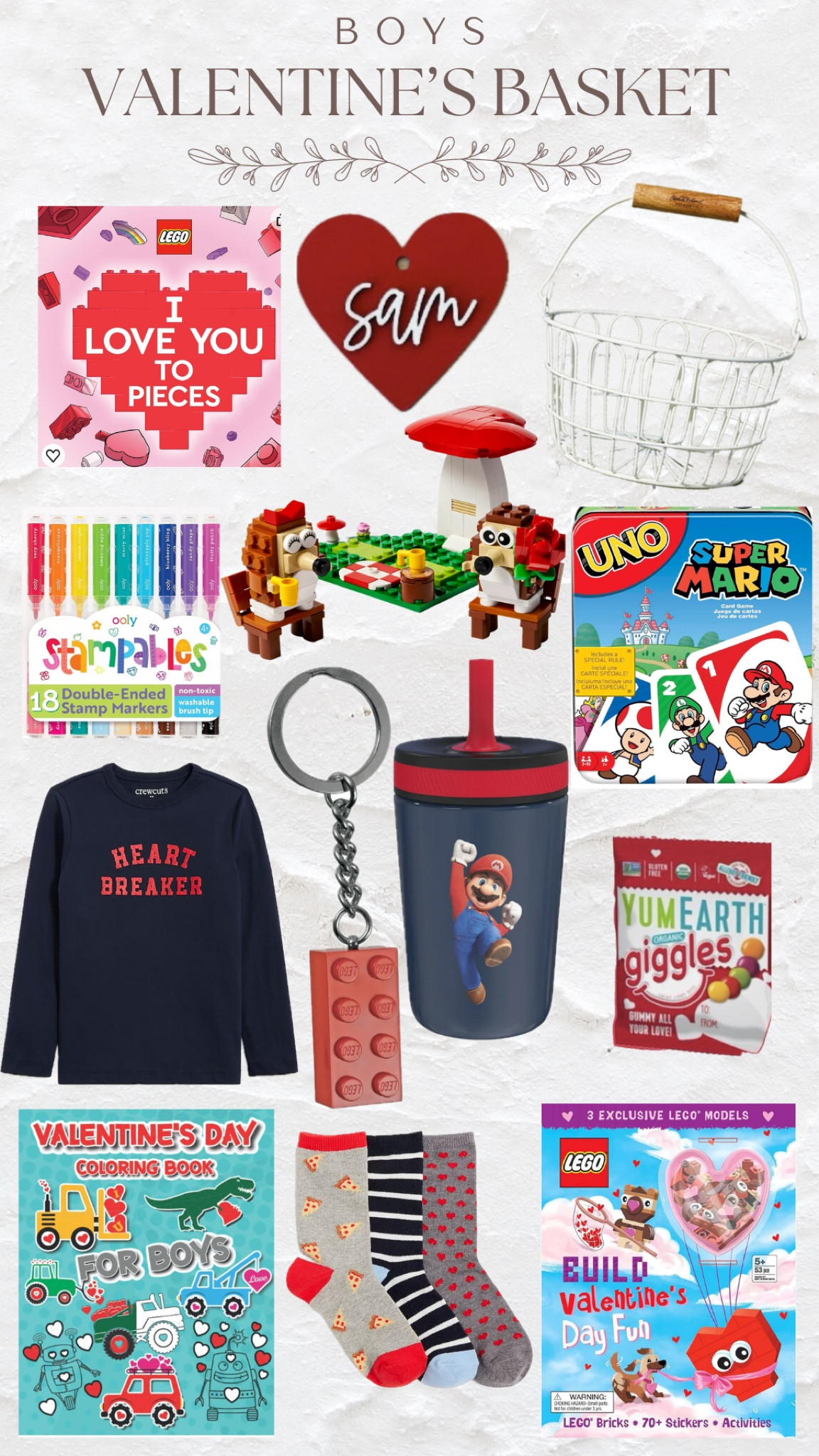 boys valentines basket ♥️🫶

lego set & keychain on LEGO site! 🥰

#LTKSeasonal #LTKGiftGuide #LTKkids